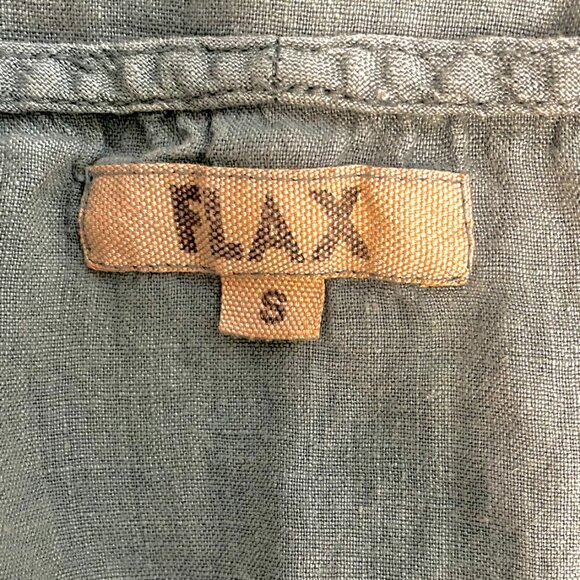 Flax Sage Green Asymmetrical Blouse - Picture 4 of 7